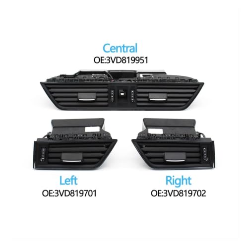 Calandre ventilation chromée pour Skoda Superb III 2016-2024 - 4