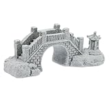 BESPORTBLE アンティークな石橋 室内装飾 水族館の装飾橋 水槽の装飾橋 石のデスクトップの装飾品 ミニ池キット 中国の装飾 日本庭園 箱庭装飾品 水族館橋の装飾 水族館飾り 青い砂石