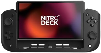 CRKD Nitro Deck - プロフェッショナル ハンドヘルドデッキ ゼロ スティック ドリフト Nintendo SwitchおよびSwitch OLED用 (ブラック)