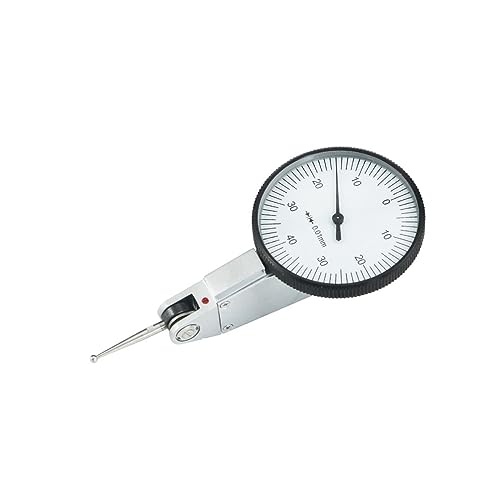 Measuring Tool 0.01mm 0-0.8mm Dial Test Indicator Dial Neutral Indicator Dial Gauge Indicator Professional Lever Meter Tool High Resolution(5312-08)