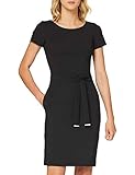 hugo boss damen kleid sale Hochwertige Verarbeitung HUGO Damen Kleid Kadasi, Black1, 46