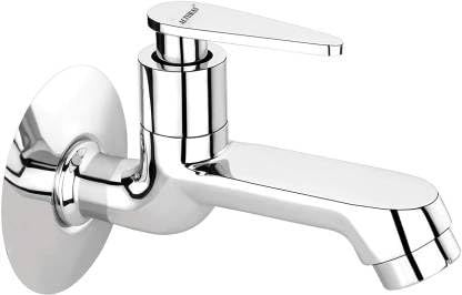 Alturas Fusion Brass Long Body Bib Cock Tap with Wall Flange- Set of 1