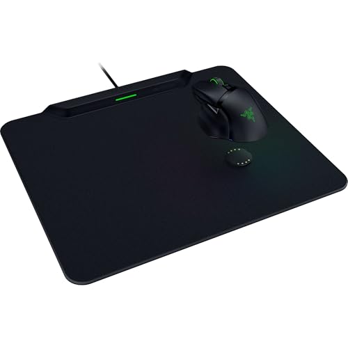 Razer HyperFlux V2 - Wireless charging mouse pad system for gaming mice - gaming mouse mat & charging puck (LED charging indicator, anti-slip rubber feet, auto-pairing) Black - Image 9