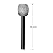 Yaomiao 4 Pcs Fake Microphone Plastic Bling Glitter Microphone Prop Sparkly Popular Singer Party Favors for Halloween Cosplay Supplies Disco Stage Party Favors