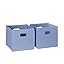 2 Periwinkle Blue 10in H Bins