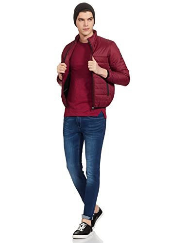 Image of Spykar Polyester Blend Men's Standard Length A-Line Coat
