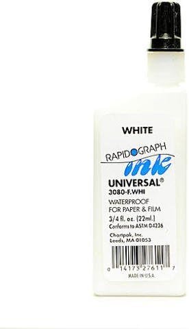 Universal Rapidograph Waterproof Ink (White)