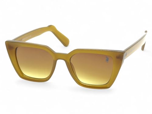 Óculos de Sol Quadrado Polo London Club com Proteção 100% UV - Kit ontém Case Couro e Flanela. Ref. OM50285...