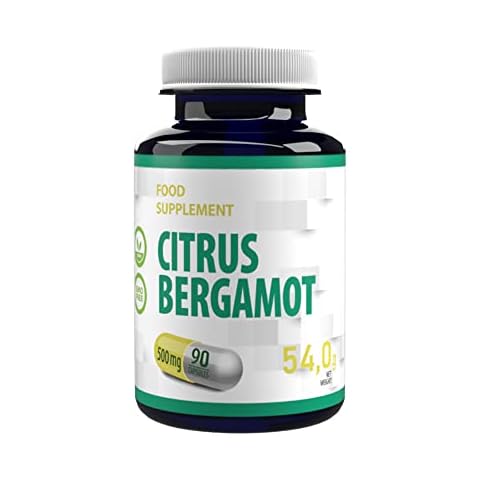 Citrus Bergamot 500mg 90 Vegan Capsules, 3rd Party Lab Tested, High Strength Supplement, No Fillers or Bulkers, Gluten and GMO Free Cover