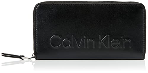 Calvin Klein Portafoglio Donna Ck Set Za Wallet Lg Grande, Nero (Ck Black)