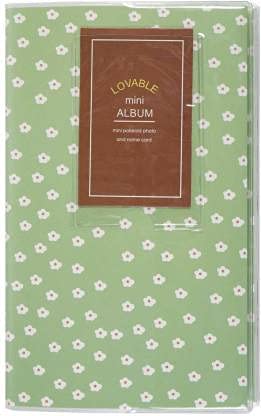 FotoCart Instax Mini Film 84 Photo Album Compatible for Films of Fujiflm Instax Mini 7s 8 8+ 9 25 26 50s 70 90 10 11 30 55 20 50 7 LiPlay & Hello Kitty (Green daisy flower)-image-21