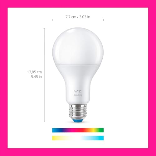 Image of WiZ Connected 100W A21 LED Smart Light Bulbs - Connects to Your Wi-Fi - E26 Smart Bulb - Control with Voice or App + Activate with Motion - Matter Compatible - 1 Pack