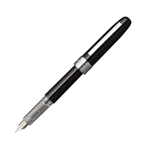 platinum plaisir fountain - Platinum Plaisir Medium Nib Fountain Pen, Black (PGB-1000-#1-M)