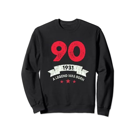 90 Años Cumpleaños Mujer Hombre Leyenda Año 1931 Sudadera