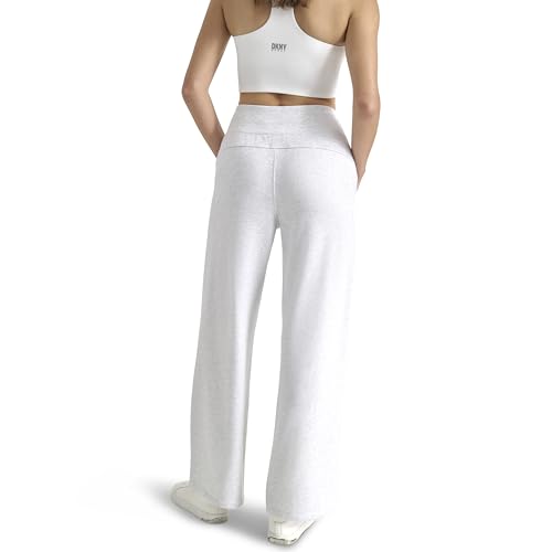 Pantalones para mujer DKNY de pernera ancha cómodos con bolsillos laterales 4