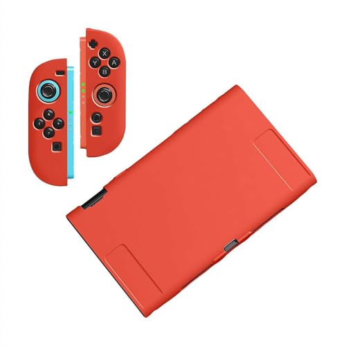 For Switch2 Joy-Con�Ή��P�[�X ���̎��݌v �W���C�R�����O���\ �J�o�[ �h�b�N�Ή� TPU�f�� ���^ �y�� �ϏՌ� ����~�� �L�Y�h�~ ���E�ȒP for �W���C�R�� �R���g���[���[�ɑΉ� �ی�P�[�X for �X�C�b�` 2�p �A�N�Z�T��
