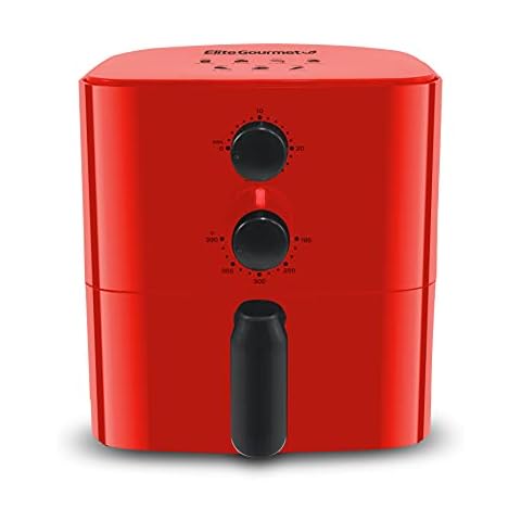 Elite Gourmet EAF-3218R Personal 1.1 Quart Compact Space Saving Electric Hot Air Fryer Oil-Less Healthy Cooker Cover