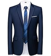 PODOLIXIA Herren Sakko Sportlich - Elegante Anzugjacke Für Business & Freizeit | Mit Ein-Knopf-Design