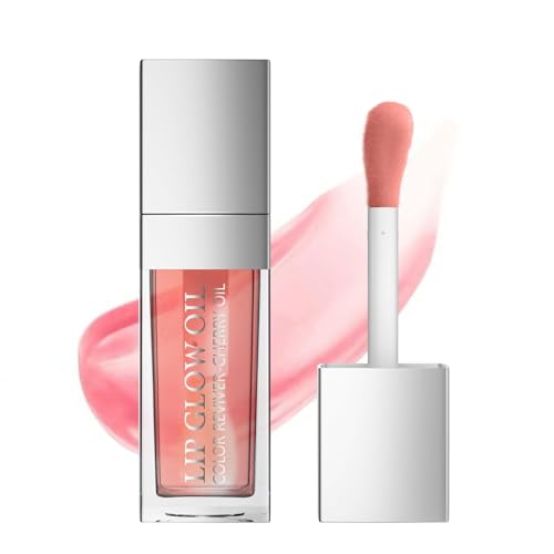 Lip Glow Oil Probuk 8 ml Long Lasting Lip Plumper Oil&Moisturizing Clear Toot Lip Oil für langanhaltend Pflegende Lippen und Nicht Klebriges Lip Gloss Tint(01#)