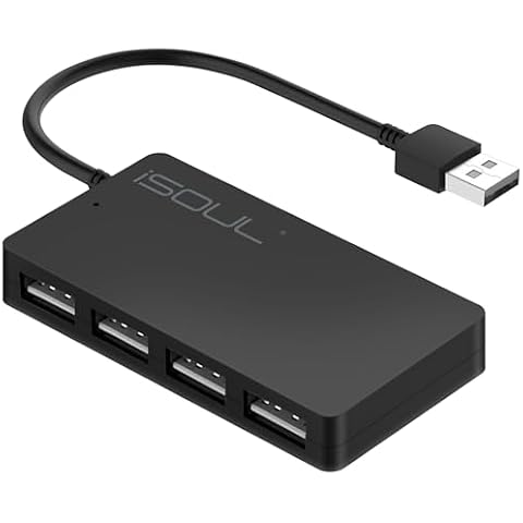 iSOUL 4-Port Ultra-Slim USB Hub Cover