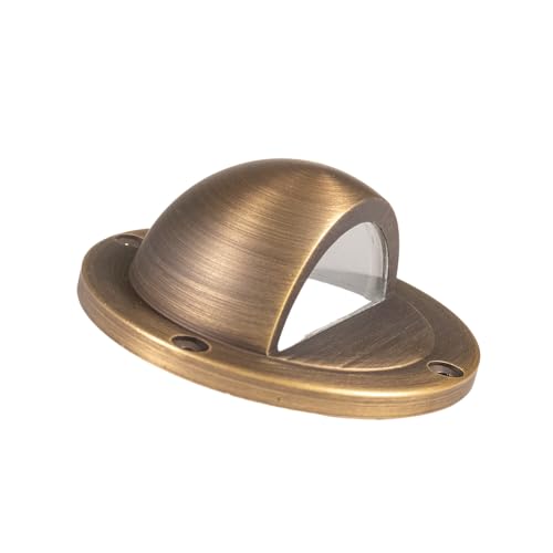 VOLT 12V Waterproof IP68 Mini Well Light with Brass Beacon Top (Bronze) for Low Voltage Landscape Lighting of Pathway, Driveway, Tree, Column or Wall