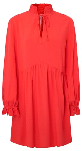 Pepe Jeans Vestido Beverly para Mujer, Rojo (Rojo crujiente), L