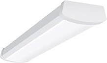 Metalux 2 ft. 2100 Lumens Integrated LED Dimmable White Wraparound Light, 4000K