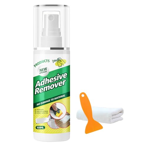 Decolle Etiquette,100ml Dissolvant Colle,Dissolvant Adhésif,Produit Enlever Colles,Spray de Décapant Adhésif,Enlève Étiquettes,Autocollants les Résidus de Colles
