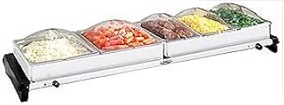 NBS%2D5SP Professional Grand Buffet Server W %2F Stainless Base %26 Plastic Lids