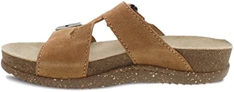 Dansko Dayna Double Buckle, Slip-On Suede Sandal for Women - Cushioned, Contoured Cork midsole for Comfort and Shock Absorption - Vibram ECOSTEP EVO Rubber Outsole Tan 7.5-8 M US | Image 5
