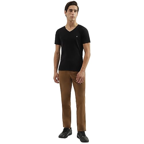 Image of UNITED COLORS OF BENETTON Men's Cotton Solid Regular Fit T-Shirt