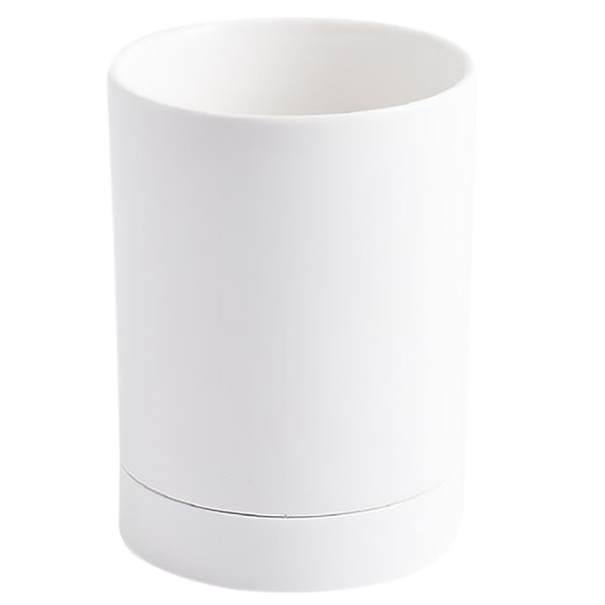 Porte-ustensiles en Céramique Blanc Cuisine Drainage Facile, Organisateur Multifonctionnel pour Baguettes et Ustensiles Cuisine de Comptoir