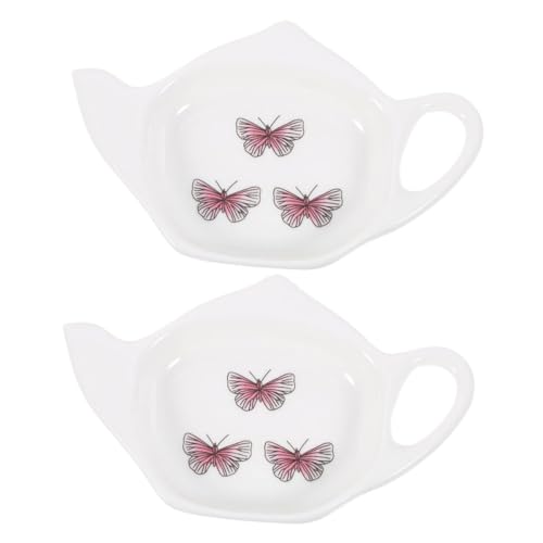 Bebemoko Teekannenform Porzellan Teebeutelablage Set