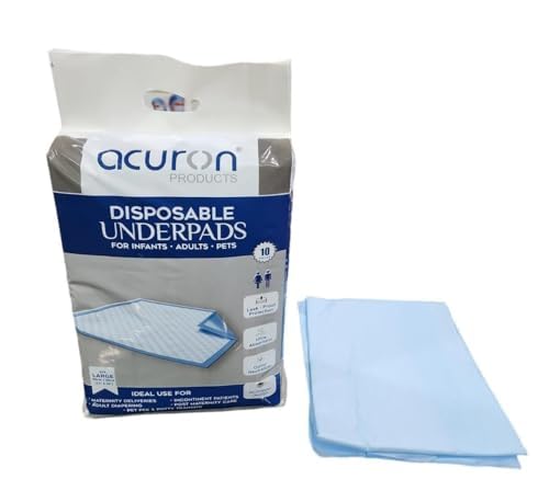 Acuron Classic Underpads, Large, 60 x 90 Cm, Superior Absorbency, Leak ...