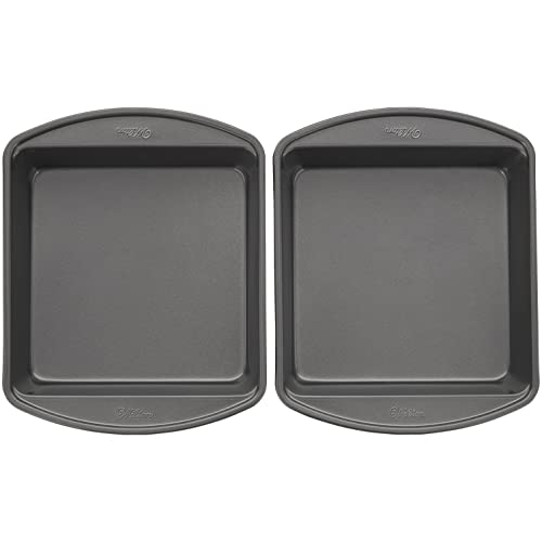 Wilton Perfect Results Premium NonStick 8Inch Square Cake Pans, Set
