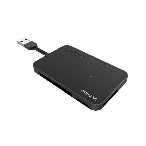 PNY Lecteur de carte mémoire High Performance 3.0 pour carte mémoire multimédia, carte SD, Carte micro SD, Compact Flash