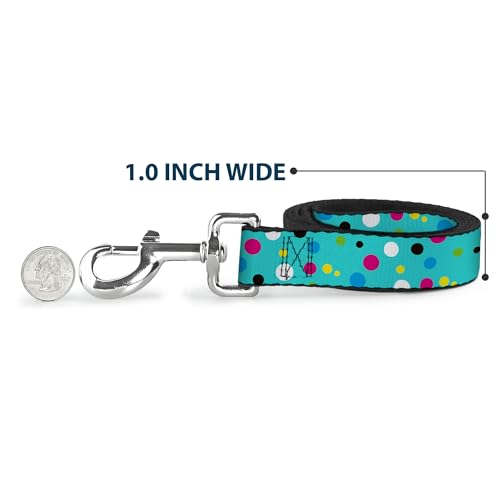 Laisse pour chien Buckle Down Dots avec imprimé géométrique durable et coloré