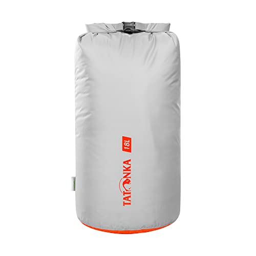 Tatonka Unisex - Adult Dry Bag 18 Litre Storage Bag, Grey, Diameter 24 x 54 cm