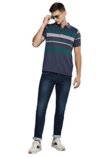 Image of Allen Cooper Slim Mid Rise Stretchable Denim Jeans for Men