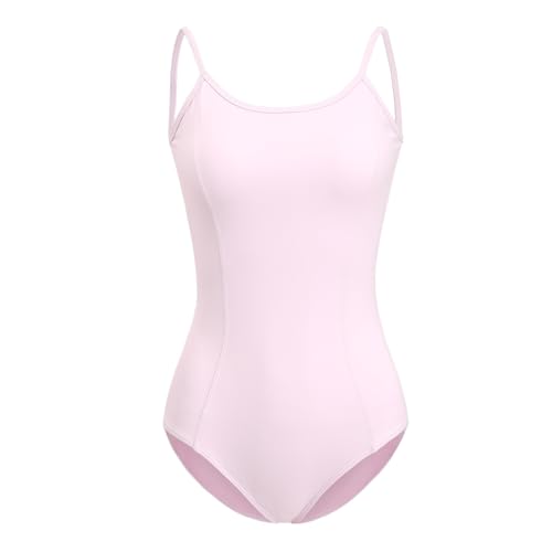 ZYXWVU Maillot de Ballet para Mujer Leotardo de Gimnasia, Diseño Elegante y Cómodo, 7273-rosa,S