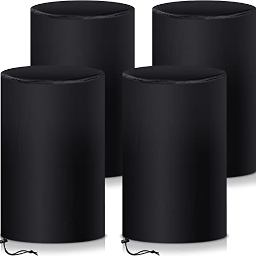 55 Gallon Drum Cover Waterproof with Drawstring (4 Pcs)