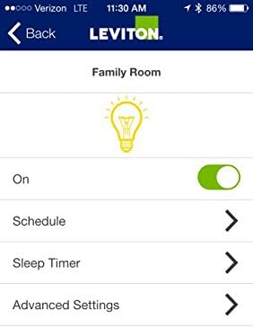 Leviton DDS15-BDZ 15 Amp Dual Voltage 120/277VAC Decora Digital Switch and Timer with Bluetooth Technology, Neutral Required