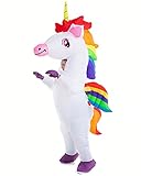 Inflatable Unicorn Costume Adult, Blow Up Unicorn Costume Women, Inflatable Halloween Costume Men...