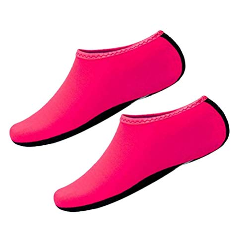 Aisoway Aqua Calcetines De Agua Zapatos Calcetines Yoga Descalzas De Secado Rápido Zapatos De La Resaca De Natación Para El Snorkel Kayak Surf Baño Vela Buceo Hombres Mujeres-S