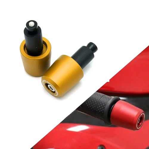 XINMOZR For リード125 LEAD125 lead 125 ハンドルエンド ハンドルプラグ ハンドルエンド バランス端子 リード125 カスタムパーツ アルミ合金 (ゴールド)