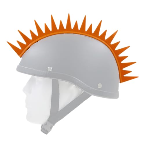 Cresta Mohawk de goma para casco de moto y esquí Warhawk punk accesorio