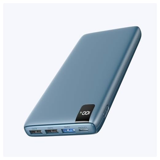 Batterie Externe 27000mAh Power Bank - Hiluckey Chargeur Portable 22.5W Charge Rapide PD USB C avec 4 Sorties USB pour iPhone Samsung Tablette
