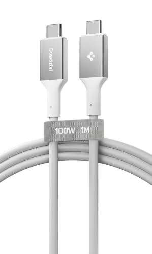 Spigen Essential Câble USB-C vers C 100W - Blanc/1M