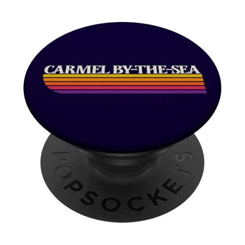 Carmel By-The-Sea California Retro - Carmel by the Sea CA PopSockets Adhesive PopGrip
