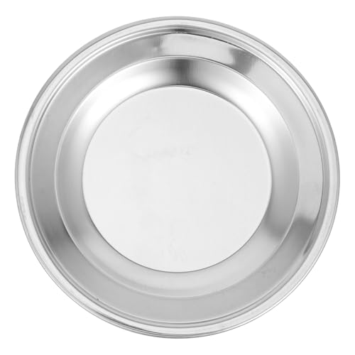 FELTECHELECTR Piattino Portabustine Tè in Acciaio Resistente Sottobicchiere Rotondo Antiscivolo per Casa Ufficio e Ristoranti Organizzatore Multifunzione per Bustine e Piccoli Oggetti